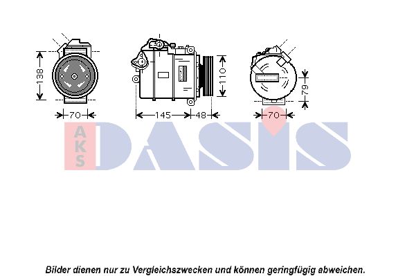 AKS DASIS Kompressori, ilmastointilaite 850358N